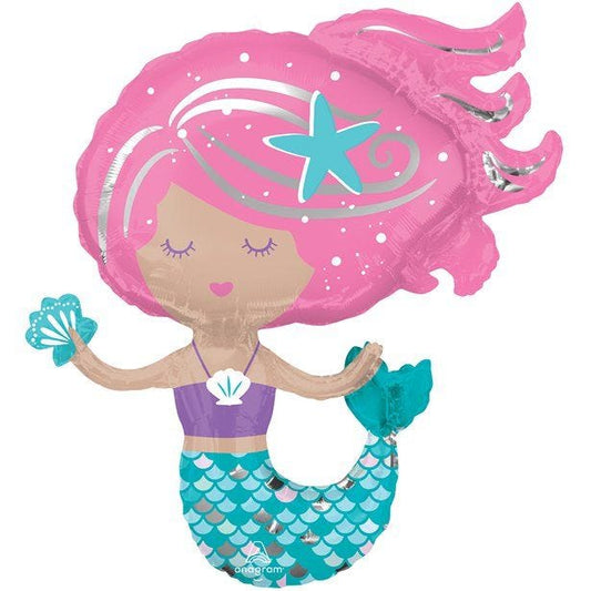Mermaid Supershape Foil Balloon