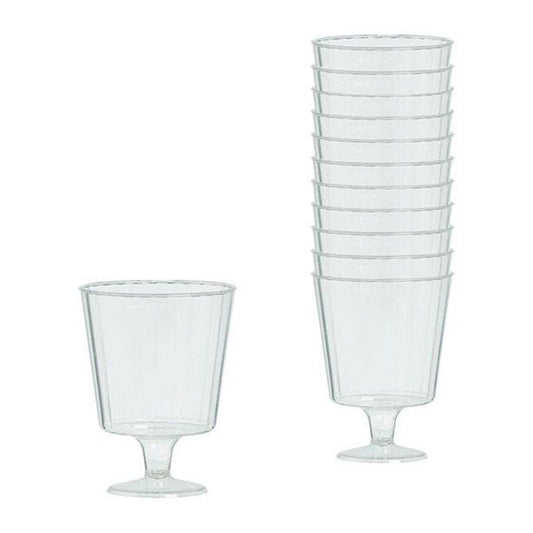 Clear Plastic Wine Glasses - 147ml (24pk)