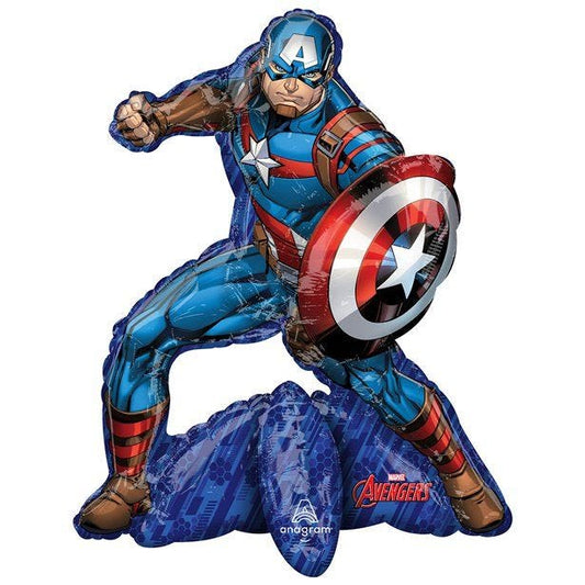 Avengers Captain America Airfill Sitter Balloon - 26" Foil