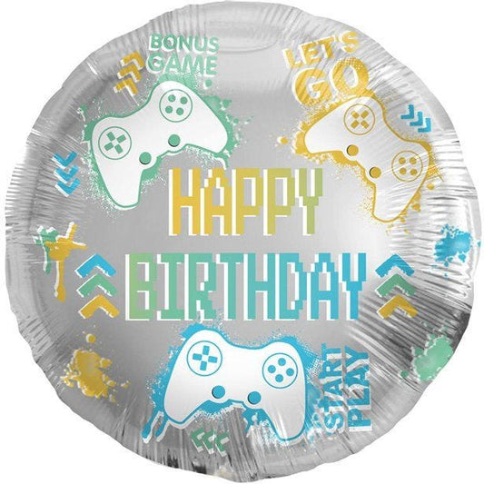 Gaming Birthday Foil Balloon - 18"