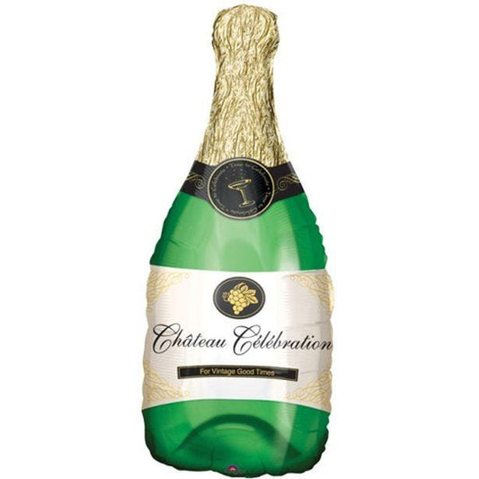 Champagne Bottle SuperShape Balloon - 38" Foil