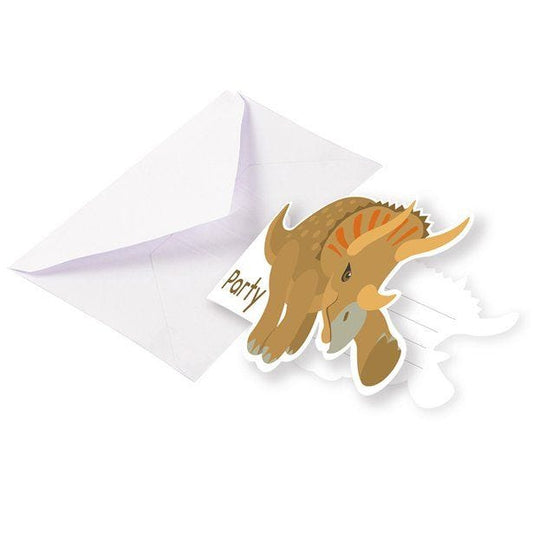 Happy Dinosaur Invitations & Envelopes (8pk)