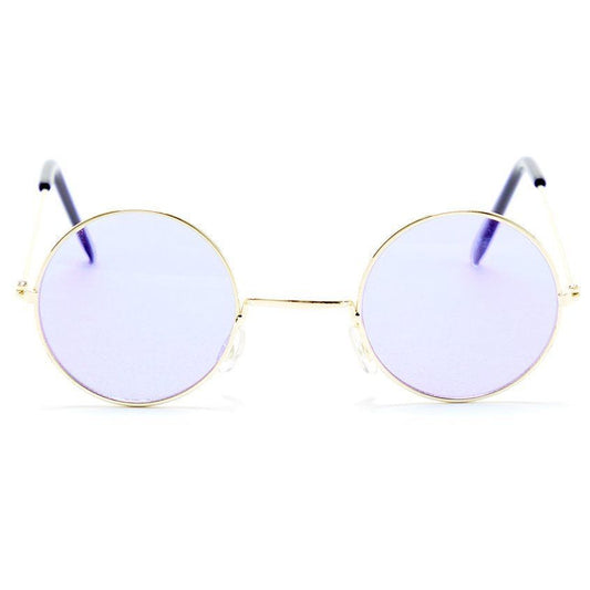 Round Purple Glasses