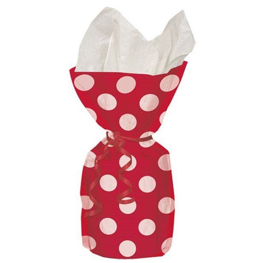Red Polka Dots Cello Party Bags (20pk)