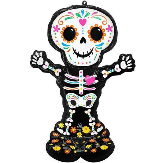 Day of the Dead Skeleton Airloonz Balloon - 52"