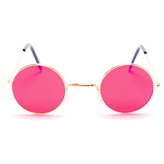 Round Pink Glasses