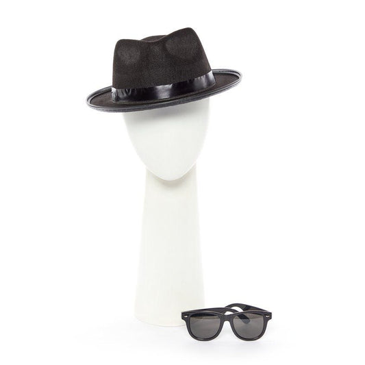 Blues Brothers Hat & Glasses (2pk)