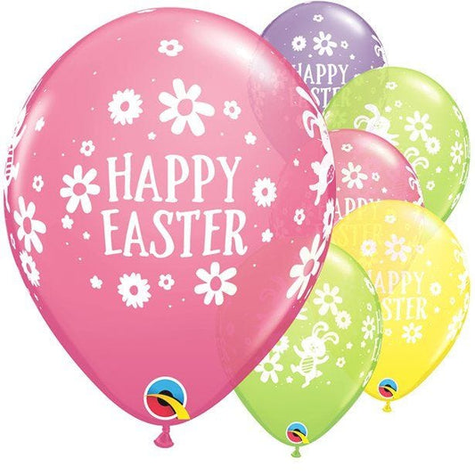 Happy Easter Balloons - 12" Latex (25pk)