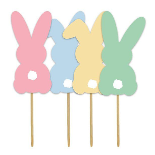 Easter Bunny Cupcake Toppers - 10cm (12pk)