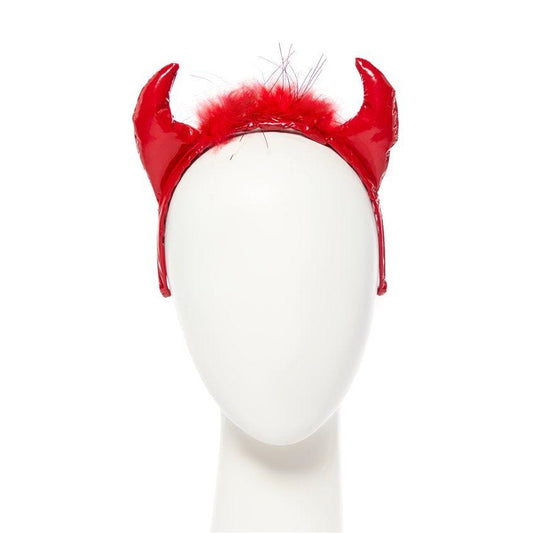 Fluffy Devil Horns Headband