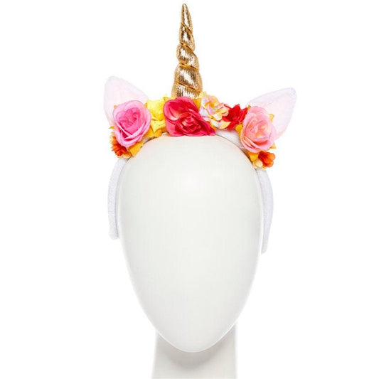 Rose  Flower Unicorn Headband