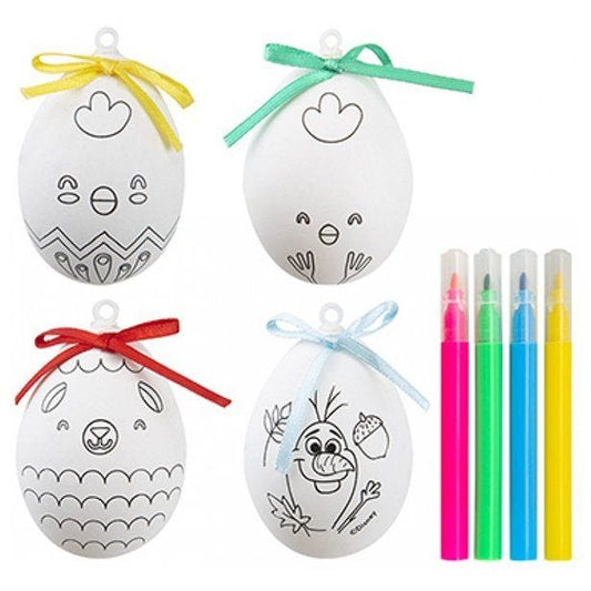 Colour in Your Own Hanging Egg Decs (4pk)