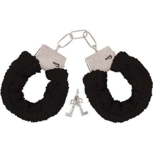 Black Furry Handcuffs