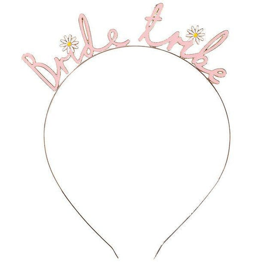 Pink Bride Tribe Daisy Headband