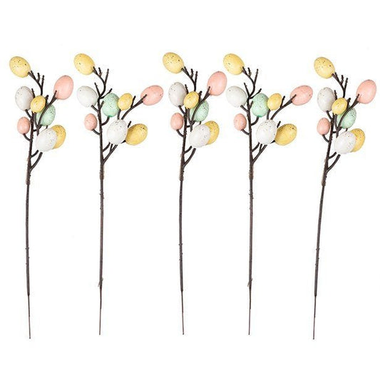 Egg Decorated Tree Stems (5pk)