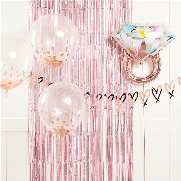 Rose Gold Hen Party Decorating Kit