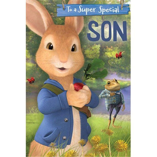 Peter Rabbit 'Son' Pop-Up Birthday Card