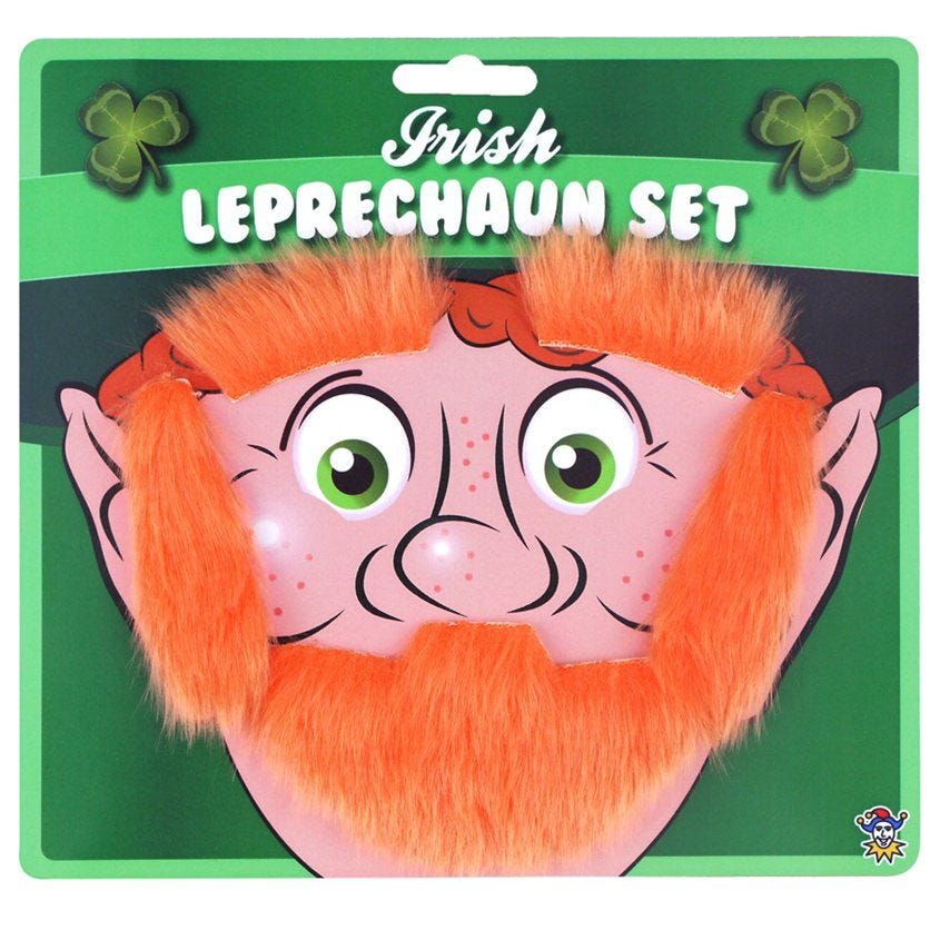 Leprechaun Beard, Eyebrows & Sideburns Kit