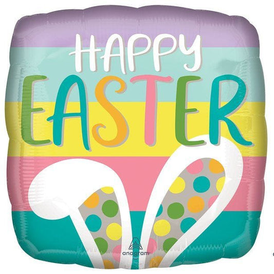 Happy Easter Bunny Ears - 18" Foil
