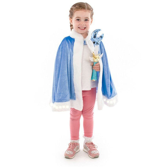 Blue Light up Cape and Wand - Child