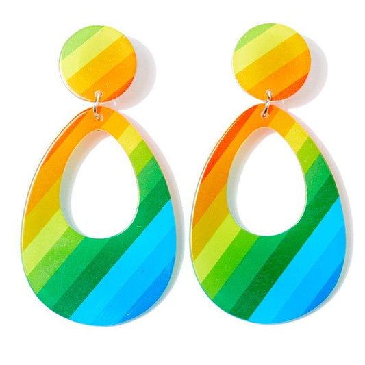 Teardrop Multi-Coloured Earrings