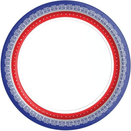 Union Jack Round Plastic Platter - 33cm