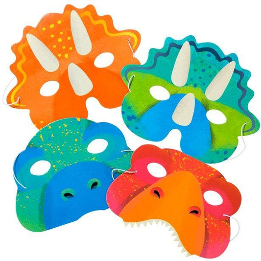 Dinosaur Party Masks (8pk)