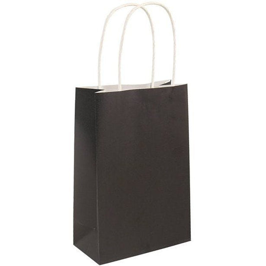 Black Paper Party Bag - 21cm