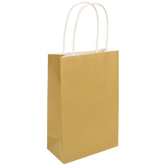 Gold Paper Party Bag - 21cm