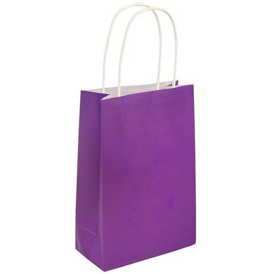 Purple Paper Party Bag - 21cm