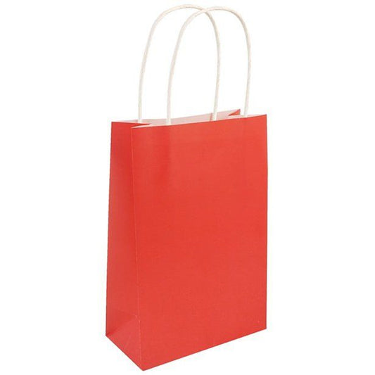 Red Paper Party Bag - 21cm X 14cm x 7cm