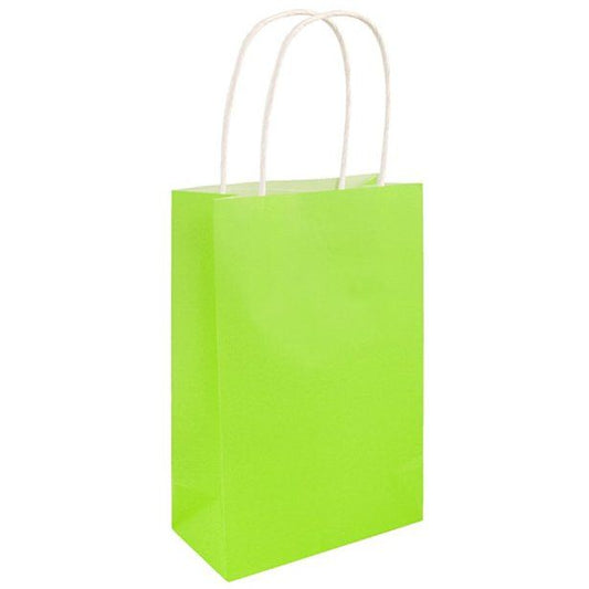 Lime Green Paper Party Bag - 21cm