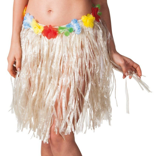 Natural Hawaiian Grass Skirt - Adult