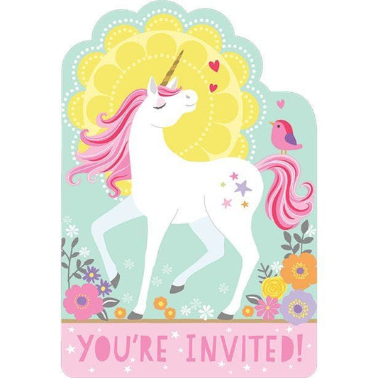 Magical Unicorn Party Invitations (8pk)