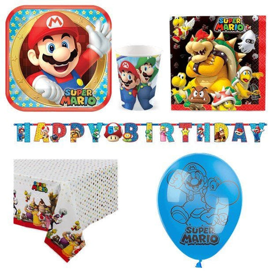 Super Mario - Deluxe Party Pack for 8
