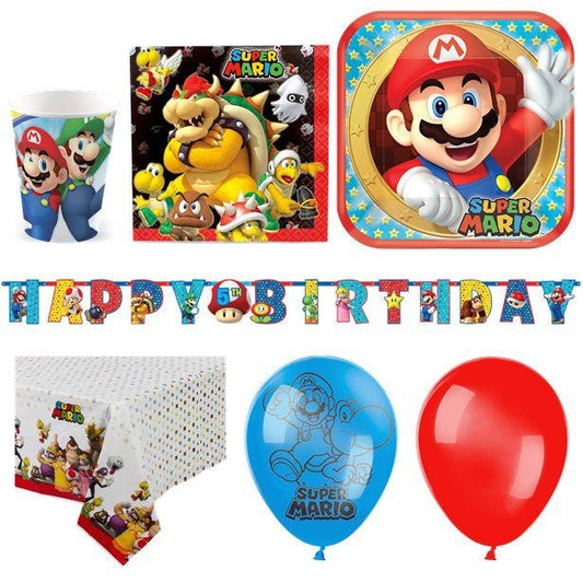 Super Mario - Deluxe Party Pack for 16
