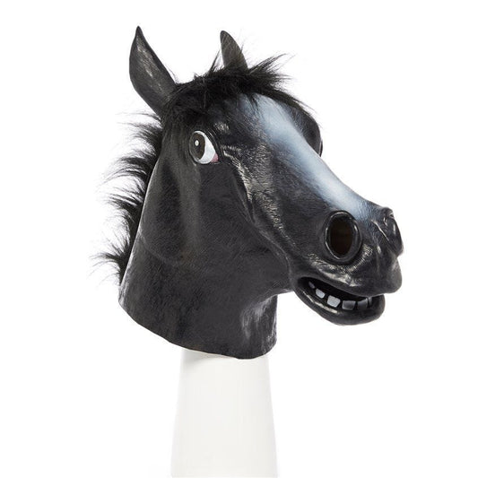 Black Beauty Horse Rubber Mask