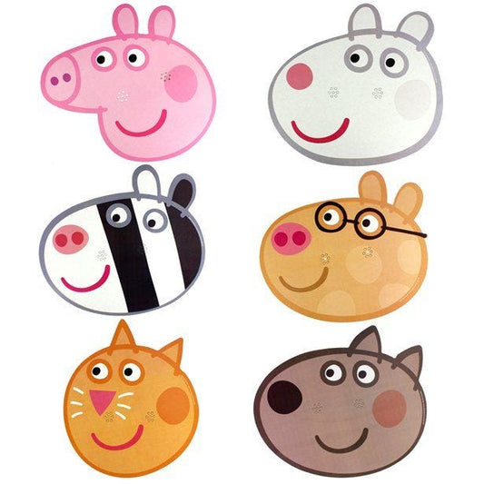 Peppa Pig Card Masks (6pk)