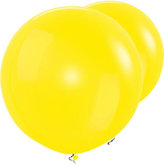 Yellow Giant Balloons - 36" Latex (2pk)