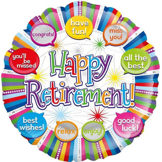 Happy Retirement Foil Balloon - 18"