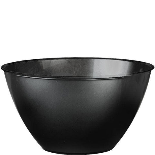 Black Plastic Swirl Bowl - 680ml