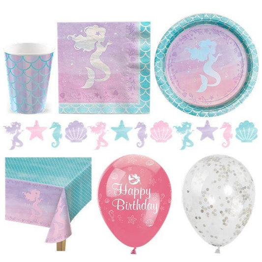 Mermaid Shine - Deluxe Party Pack for 16