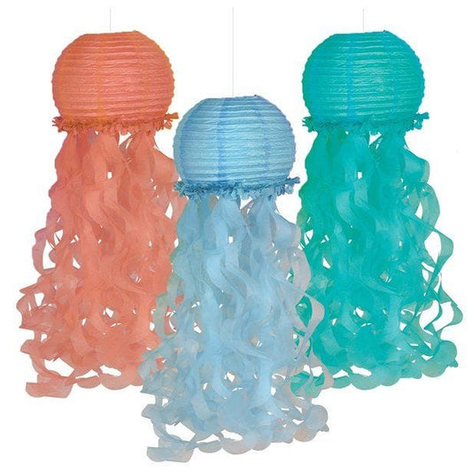 Mermaid Tales Jellyfish Lanterns - 89cm (3pk)