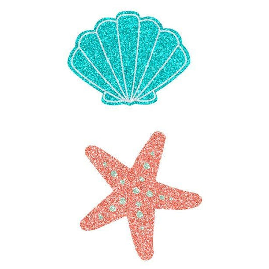Mermaid Tales Shell Body Stickers (4pk)
