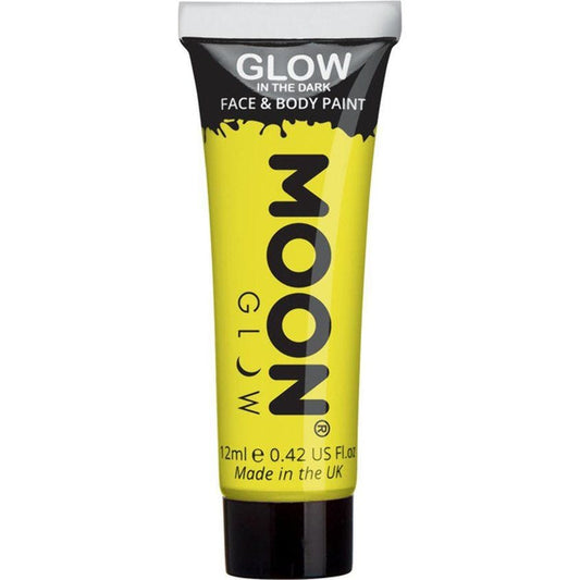 Glow in the Dark Face & Body Paint - Yellow 12ml