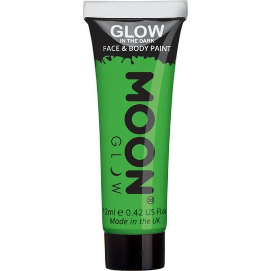 Glow in the Dark Face & Body Paint - Green 12ml