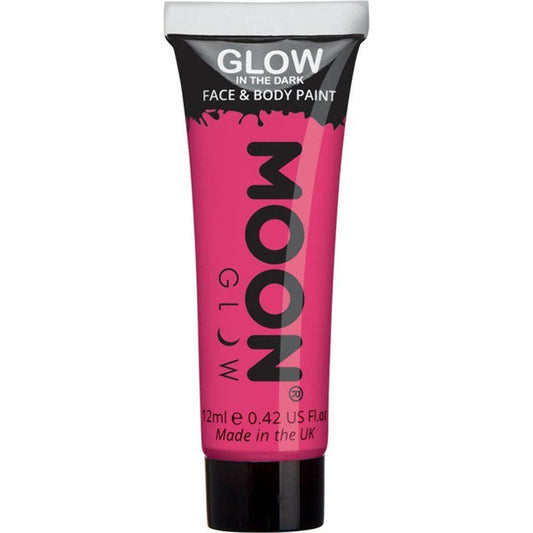 Glow in the Dark Face & Body Paint - Pink 12ml