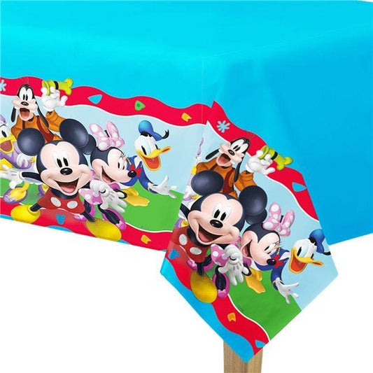 Mickey Rock The House Plastic Tablecover - 1.8m x 1.2m