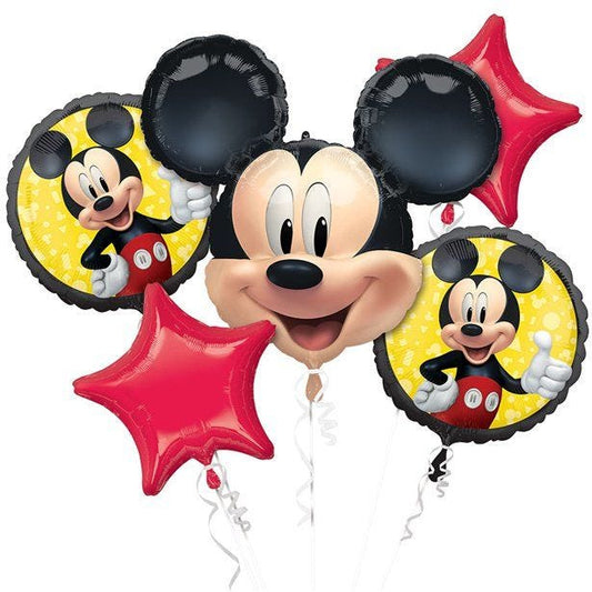 Mickey Foil Balloon Bouquet (5pk)