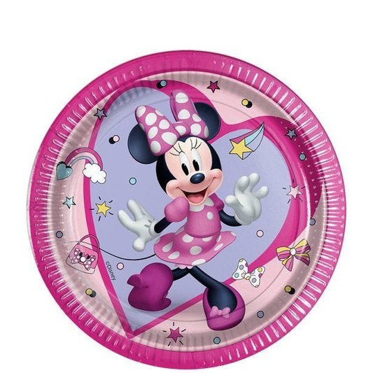 Minnie Mouse Junior Paper Plates- 20cm (8pk)